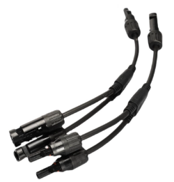 太阳能电池板光伏34接头连接器Y型四通MC三直流并联一分